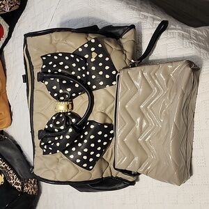 Taupe Bow Weekender Set